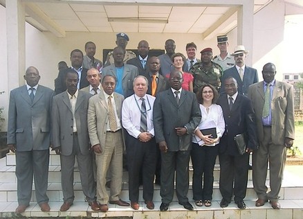 Les membres du comité de pilotage au sortir de la réunion, Photo-ACAP/Soupou