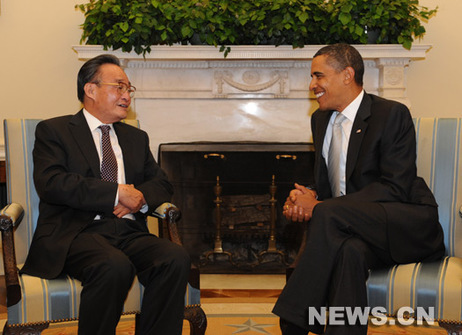 Entretien entre le président du Parlement chinois et Barack Obama