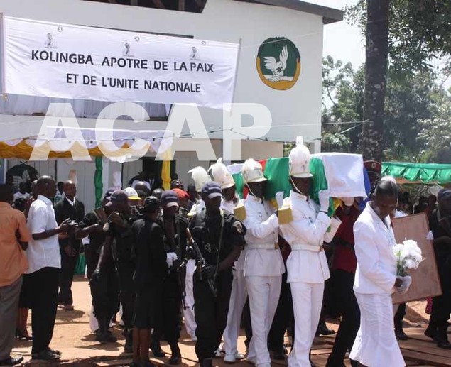 Centrafrique : Le parti RDC rend un dernier hommage à son président André Kolingba