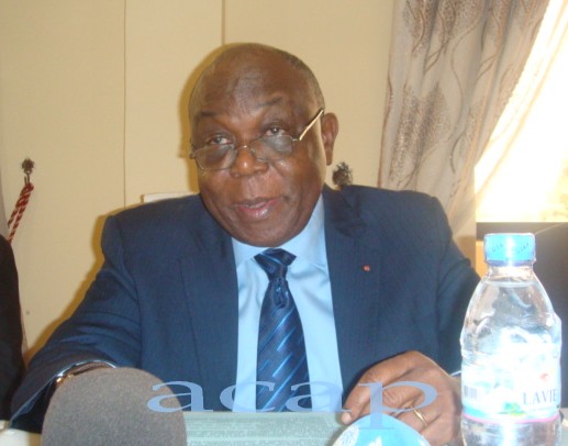 Le ministre des Mines et de la Géologie, Léopold Mboli Fatrane