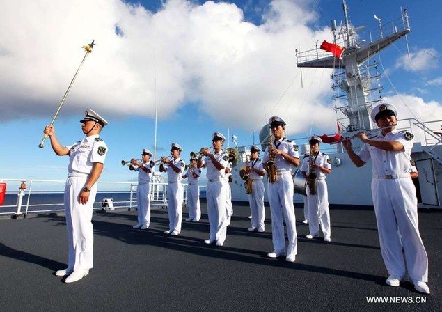 Fête nationale au bord du navire-hôpital "Arche de la paix"