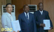  Signature à Bangui du contrat de mise en œuvre des infrastructures de la fibre optique 