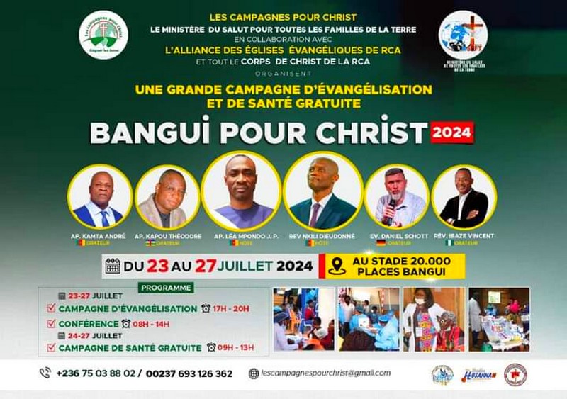 Lancement de la campagne pour Christ à Bangui