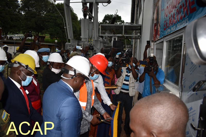 Le Président Touadéra inauguration la centrale hydro-électrique de Boali2