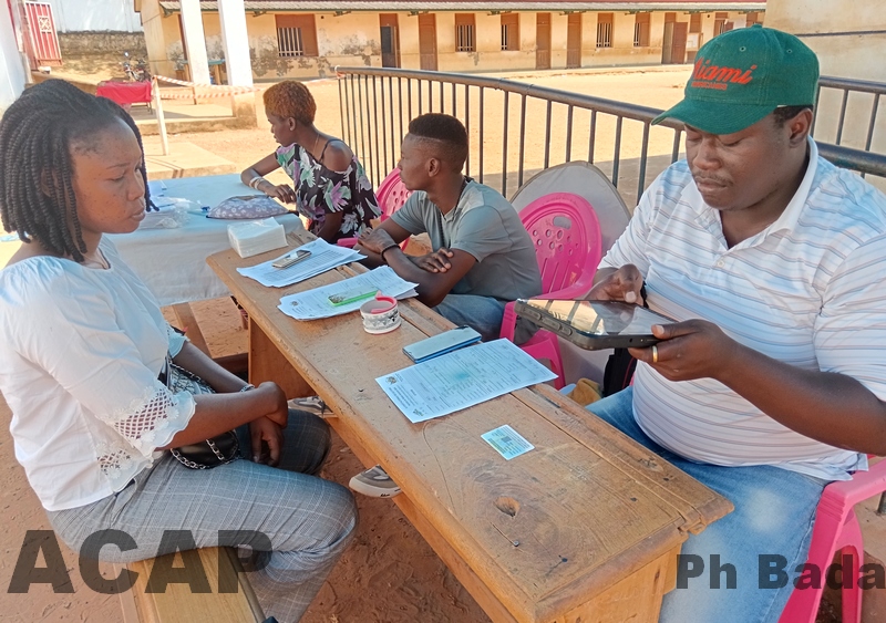 Enregistrement sur la liste électorale dans le 1er Arrondissement de Bangui