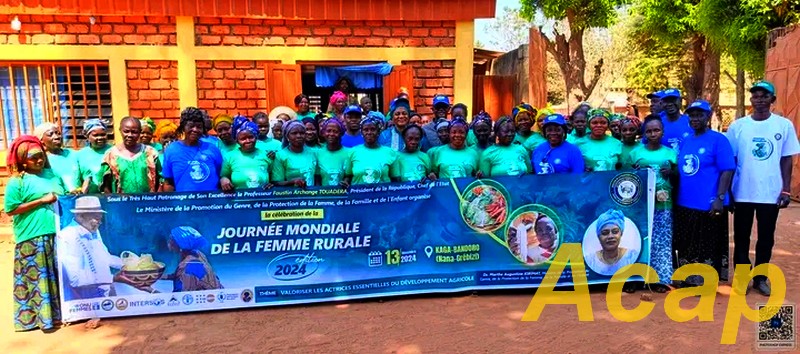 Célébration de la journée mondiale de la femme rurale à Kaga-Bandoro