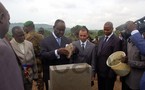 Pose de la première pierre d’un Lycée Scientifique dans le 4ème arrondissement de Bangui.