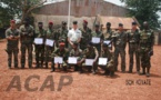 Clôture d’une formation des forces armées centrafricaines sur le déminage