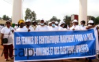 Les femmes centrafricaines marchent pour la paix