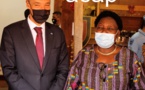 La ministre de la défense Marie Noëlle Koyara reçoit son homologue portugais à Bangui