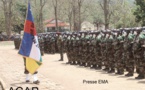 Présentation au drapeau de 438 jeunes recrues au camp Kassaï